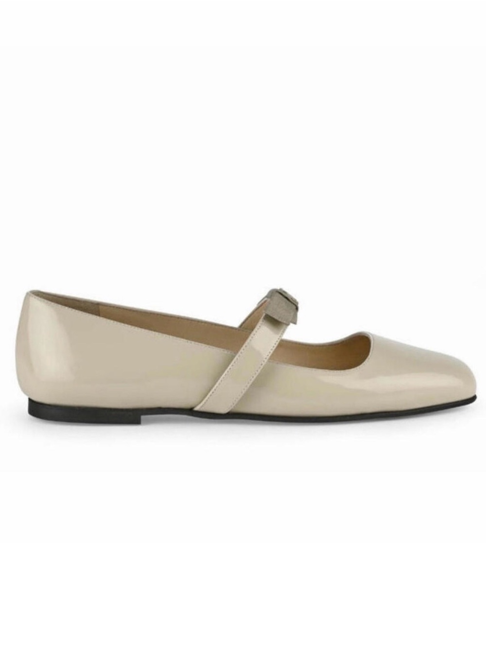 BRAND NEW IN BOX Patent Arin Mary Jane Flat in Cream